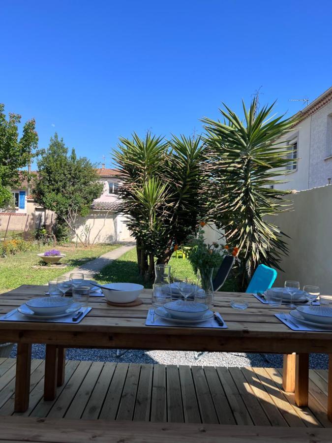 Charmante Maison Climatisee Avec Piscine Au Calme A การ์กาซอน ภายนอก รูปภาพ